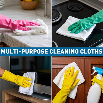 Microfiber Cleaning Cloths Bulk-15 Pack, Gray Microfiber Towels for Cars