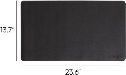 Vegan Leather Desk Pad Mat, Office Desk Mat, Large, Sandstone Beige