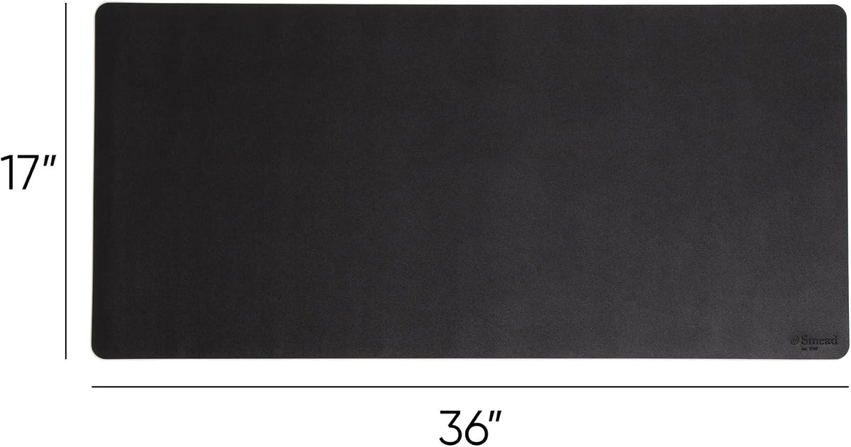 Vegan Leather Desk Pad Mat, Office Desk Mat, Large, Sandstone Beige