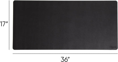 Vegan Leather Desk Pad Mat, Office Desk Mat, Large, Sandstone Beige
