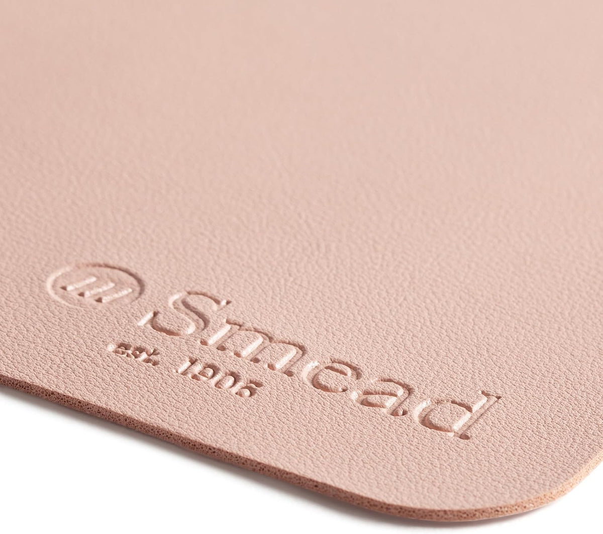 Vegan Leather Desk Pad Mat, Office Desk Mat, Large, Sandstone Beige