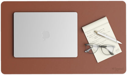 Vegan Leather Desk Pad Mat, Office Desk Mat, Large, Sandstone Beige