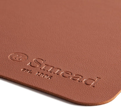 Vegan Leather Desk Pad Mat, Office Desk Mat, Large, Sandstone Beige