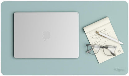 Vegan Leather Desk Pad Mat, Office Desk Mat, Large, Sandstone Beige