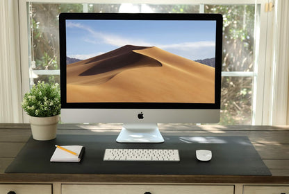 Leather Desk Mat Large 44" x 22", Desk Protector Mat, PU Leather Desk Pad, Large Mouse Pad, Desk Blotter, Desk Pads on Top of Desks, Desk Matt for Desktop, Office Desk Mat (Black)