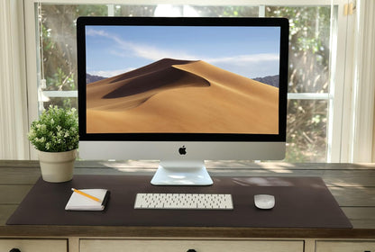 Leather Desk Mat Large 44" x 22", Desk Protector Mat, PU Leather Desk Pad, Large Mouse Pad, Desk Blotter, Desk Pads on Top of Desks, Desk Matt for Desktop, Office Desk Mat (Black)
