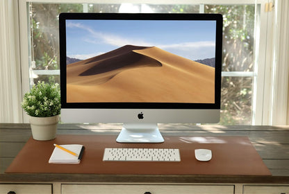 Leather Desk Mat Large 44" x 22", Desk Protector Mat, PU Leather Desk Pad, Large Mouse Pad, Desk Blotter, Desk Pads on Top of Desks, Desk Matt for Desktop, Office Desk Mat (Black)