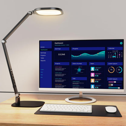 LED Desk Lamp for Home Office, Eye-Caring Diffused Desk Light