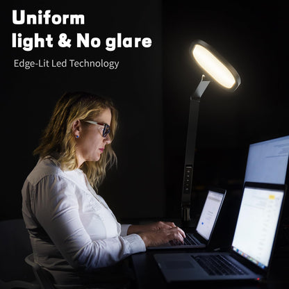 LED Desk Lamp for Home Office, Eye-Caring Diffused Desk Light