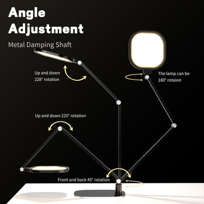 LED Desk Lamp for Home Office, Eye-Caring Diffused Desk Light