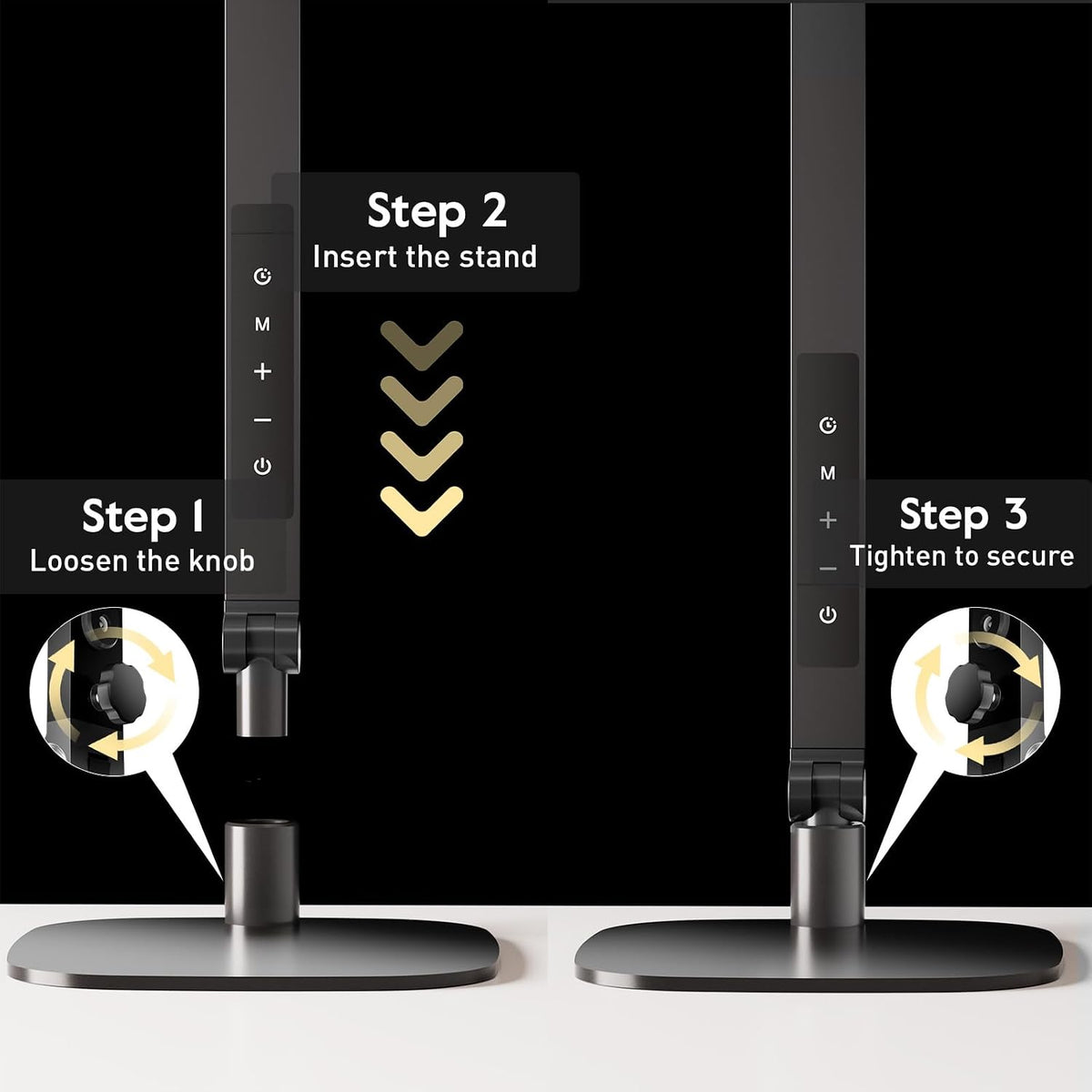 LED Desk Lamp for Home Office, Eye-Caring Diffused Desk Light