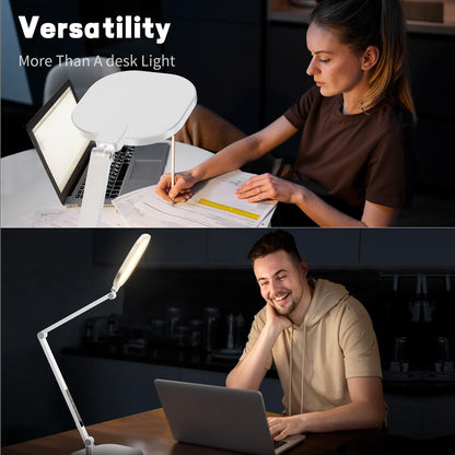 LED Desk Lamp for Home Office, Eye-Caring Diffused Desk Light