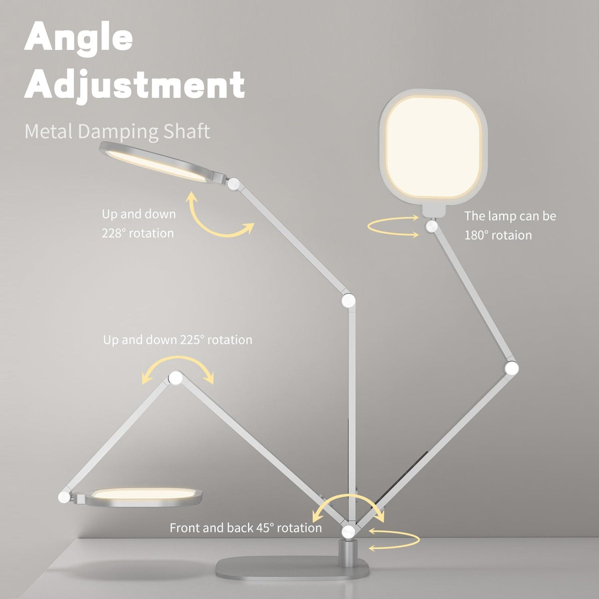 LED Desk Lamp for Home Office, Eye-Caring Diffused Desk Light