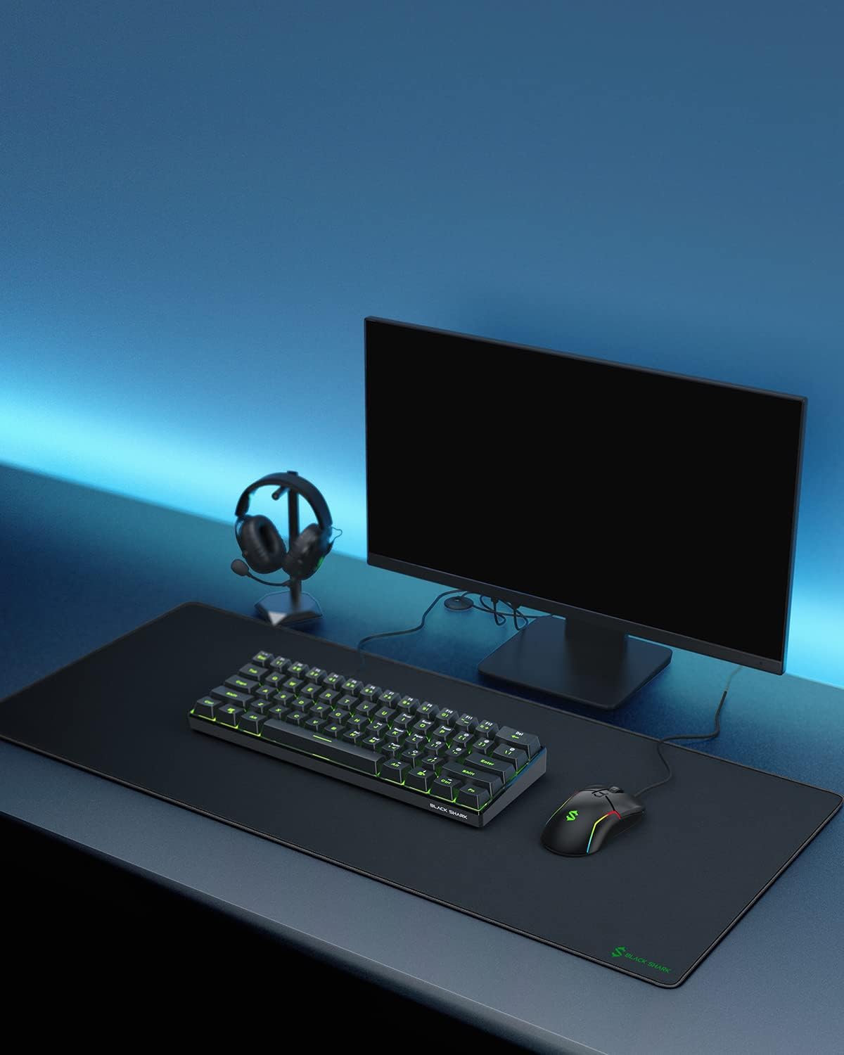 Gaming Mouse Pad Desk Mat 47.2” x 23.6”, Oversized Large Mouse Pad, Non-Slip Mousepad, Super-Thick with Special-Textured Surface, Anti-Fray Stitched Edges, Desk Pad Manta P4