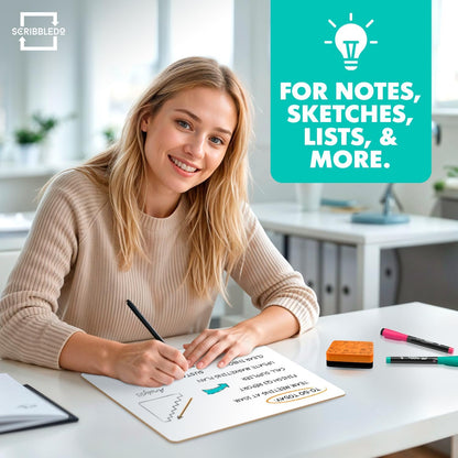 Small Dry Erase Whiteboard for Students 9x12