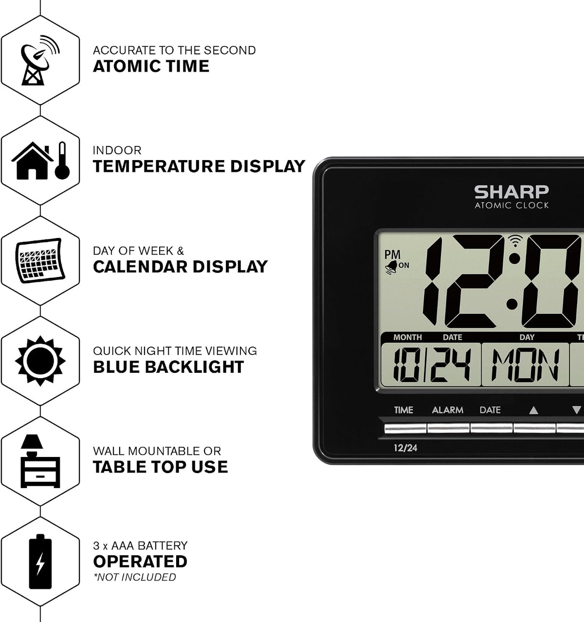 Atomic Digital Alarm Clock