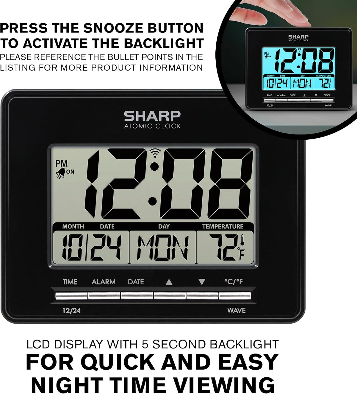 Atomic Digital Alarm Clock