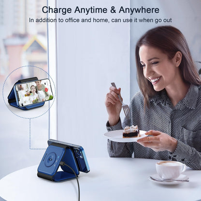 3 in 1 Wireless Charging Station for Apple,Foldable Magnetic Travel Charger