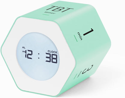 Multi-Hexagon Clock Timer, Cube, Backlight, Countup/Down (Yellow)