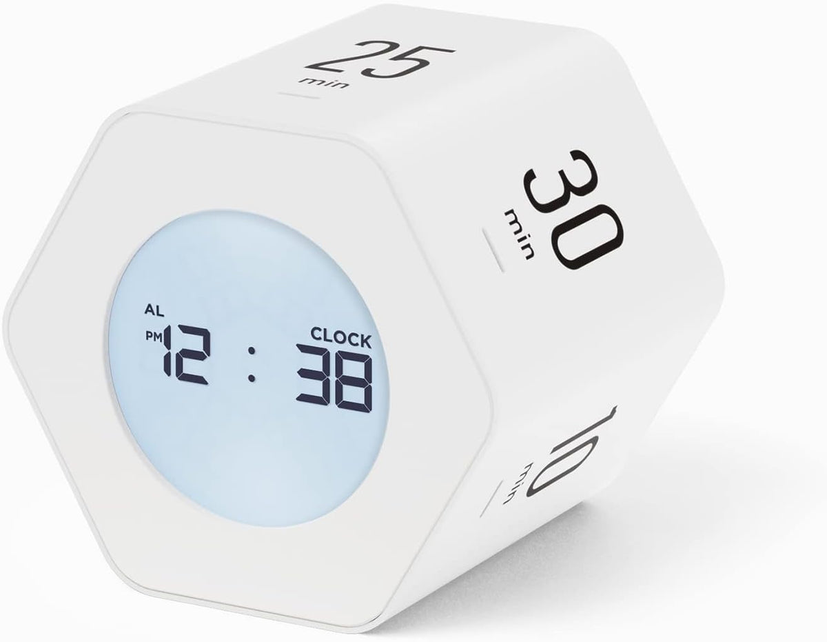 Multi-Hexagon Clock Timer, Cube, Backlight, Countup/Down (Yellow)
