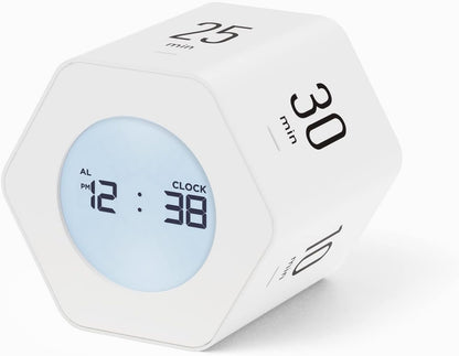 Multi-Hexagon Clock Timer, Cube, Backlight, Countup/Down (Yellow)