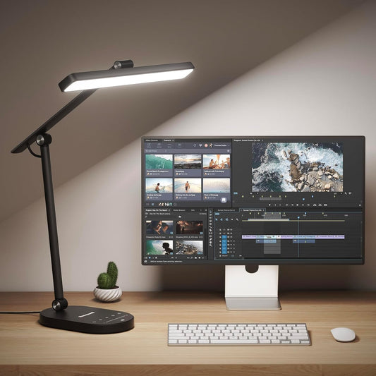 Honeywell HWT-H4 LED Desk Lamp, Eye-Caring, Dimmable, Auto Sensor