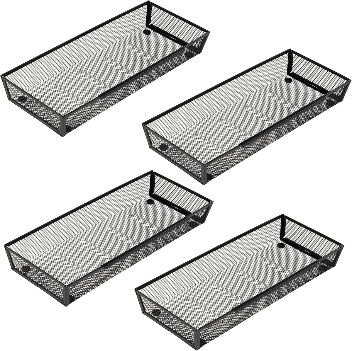 Large Clear Plastic Drawer Organizer Tray Cutlery Utensil Makeups Drawer Organizers 12" X 6"