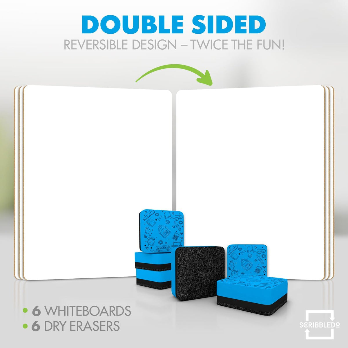 Small Dry Erase Whiteboards for Students, 6 Pack 9 x 12