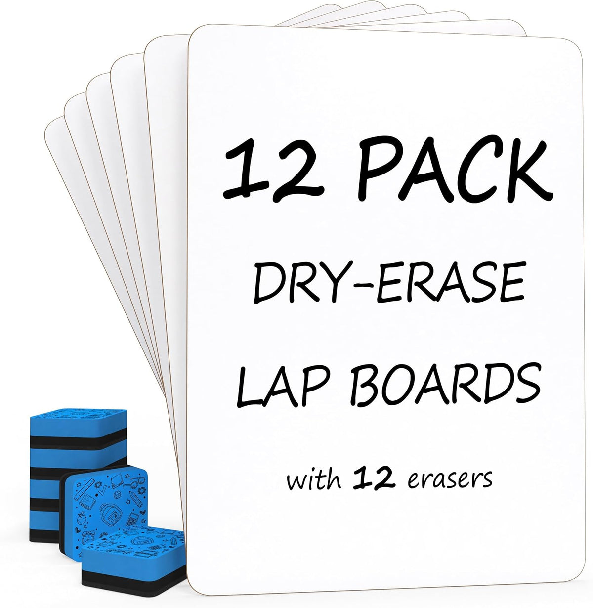 Small Dry Erase Whiteboards for Students, 6 Pack 9 x 12