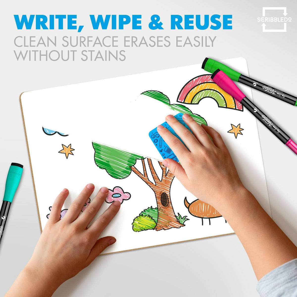 Small Dry Erase Whiteboards for Students, 6 Pack 9 x 12