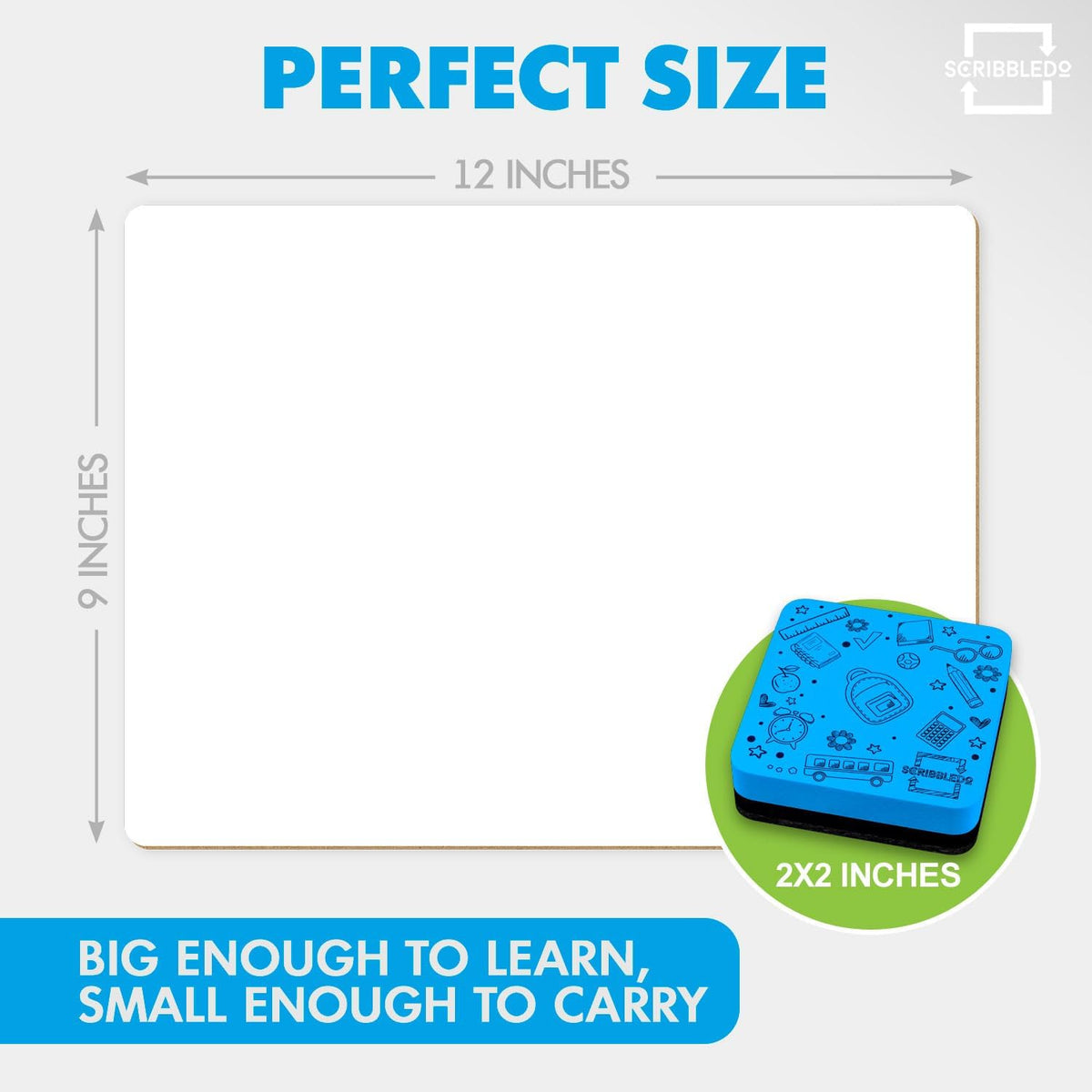 Small Dry Erase Whiteboards for Students, 6 Pack 9 x 12