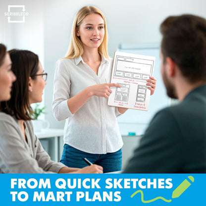 Small Dry Erase Whiteboards for Students, 6 Pack 9 x 12