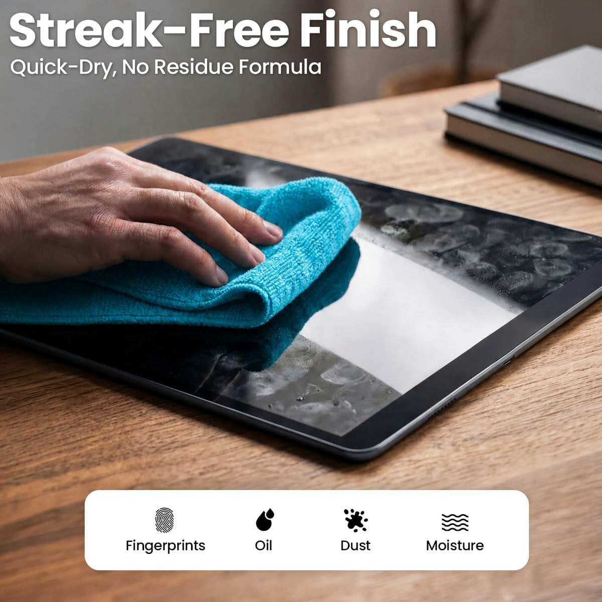 ® TV Screen Cleaner Spray (Streak-Free) TV Screen Cleaner for Smart TV, LCD, LED, OLED | Computer Screen Cleaner Spray and Wipe Microfiber Cloth for TV, Monitor, Laptop, iPad, Car, Tesla & More