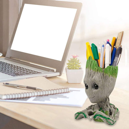 Groot Planter,Baby Groot Flower Pot 6 * 4 inch Succulent Planter for Indoor Plants Garden Decor Desktop,Groot Pencil Pen Holder for Kids Toy Gifts