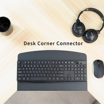 Black 17 in Corner Desk Connector Platform, DESK-AC07S