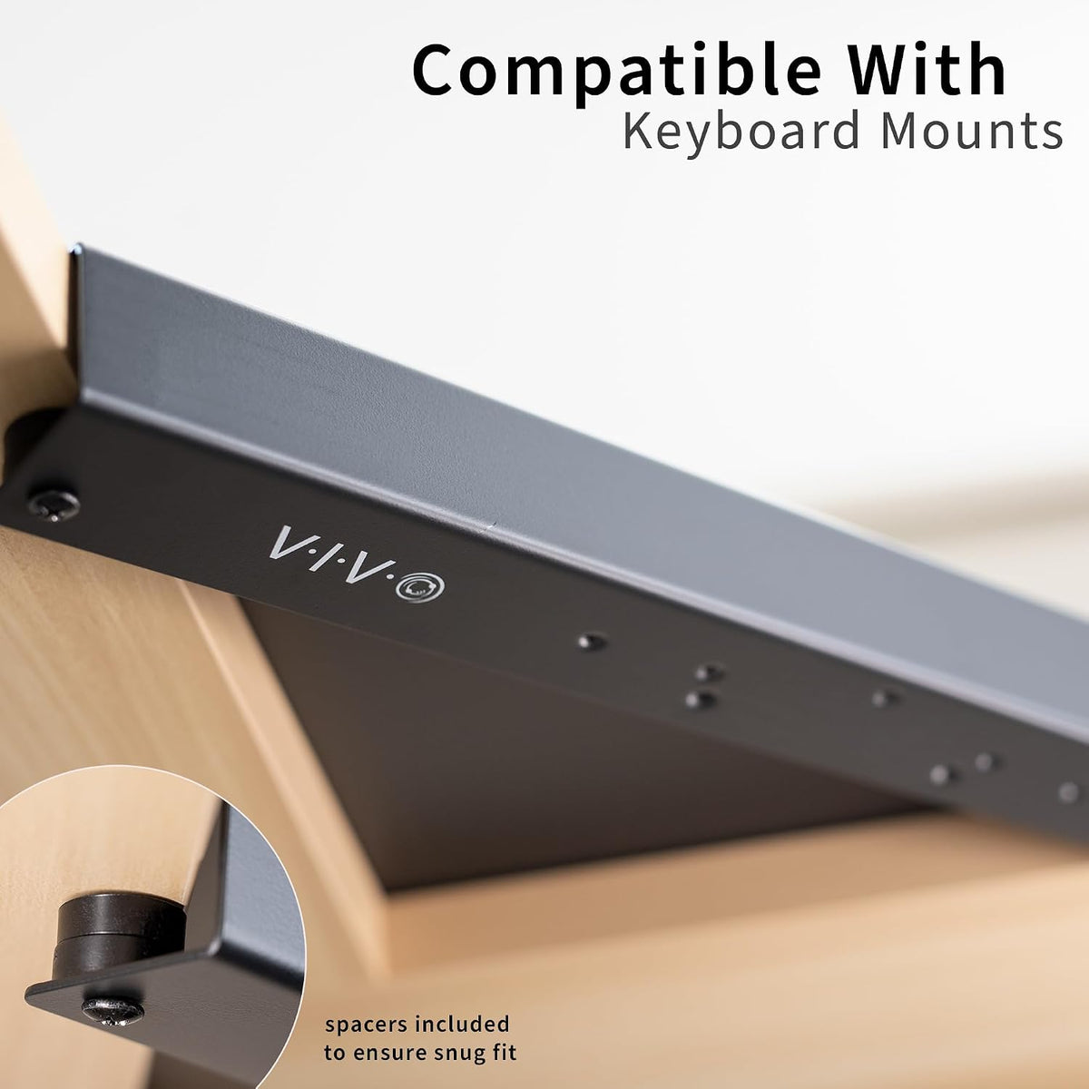 Black 17 in Corner Desk Connector Platform, DESK-AC07S