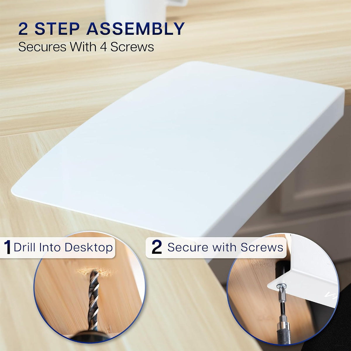 Black 17 in Corner Desk Connector Platform, DESK-AC07S