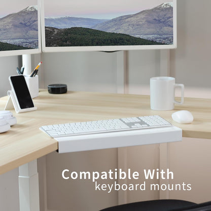 Black 17 in Corner Desk Connector Platform, DESK-AC07S