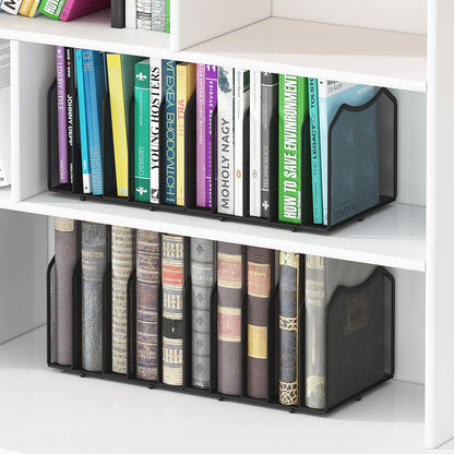 5-Section Vertical File Organizer, Black