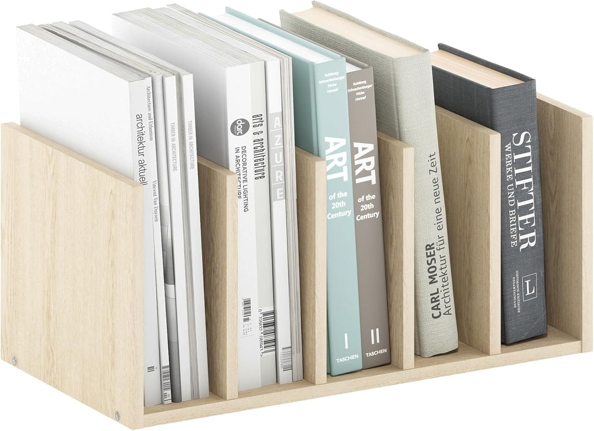 Furinno HERMITE Desk File Folder Organizers, 3-Shelf Desktop Office Organization Racks, Desk Top Display Book Shelf, for Paper, Office Supplies, Magazine, White