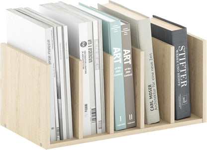 Furinno HERMITE Desk File Folder Organizers, 3-Shelf Desktop Office Organization Racks, Desk Top Display Book Shelf, for Paper, Office Supplies, Magazine, White