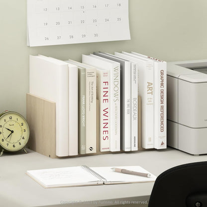 Furinno HERMITE Desk File Folder Organizers, 3-Shelf Desktop Office Organization Racks, Desk Top Display Book Shelf, for Paper, Office Supplies, Magazine, White