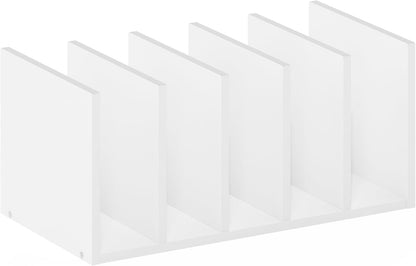 Furinno HERMITE Desk File Folder Organizers, 3-Shelf Desktop Office Organization Racks, Desk Top Display Book Shelf, for Paper, Office Supplies, Magazine, White