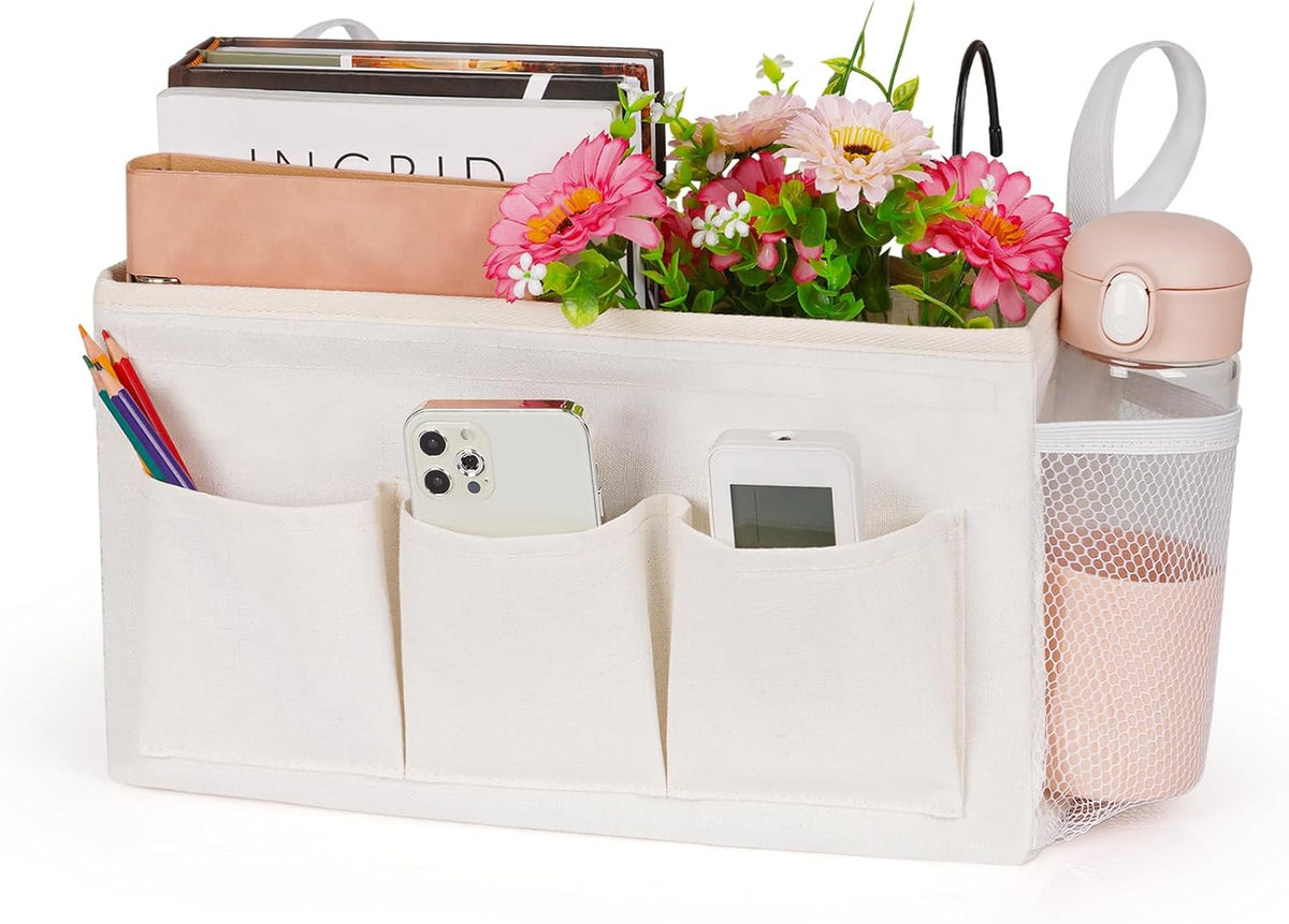 Bedside Caddy, Bedside Storage Bag Hanging Organizer for Bunk Bed