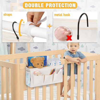 Bedside Caddy, Bedside Storage Bag Hanging Organizer for Bunk Bed