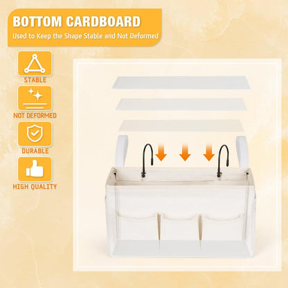 Bedside Caddy, Bedside Storage Bag Hanging Organizer for Bunk Bed