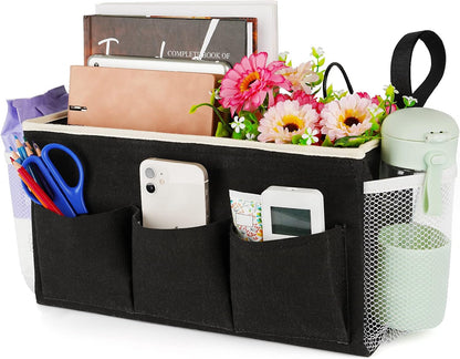 Bedside Caddy, Bedside Storage Bag Hanging Organizer for Bunk Bed