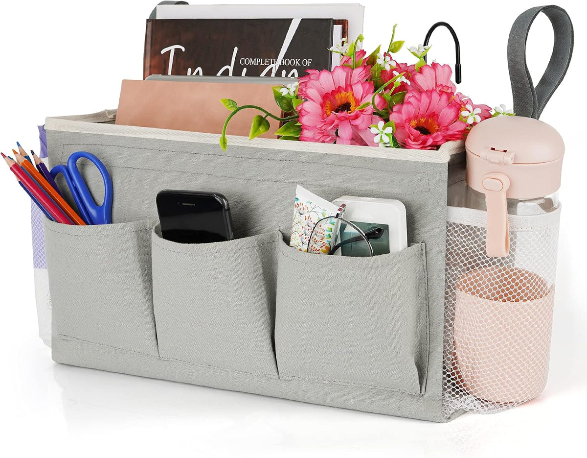 Bedside Caddy, Bedside Storage Bag Hanging Organizer for Bunk Bed