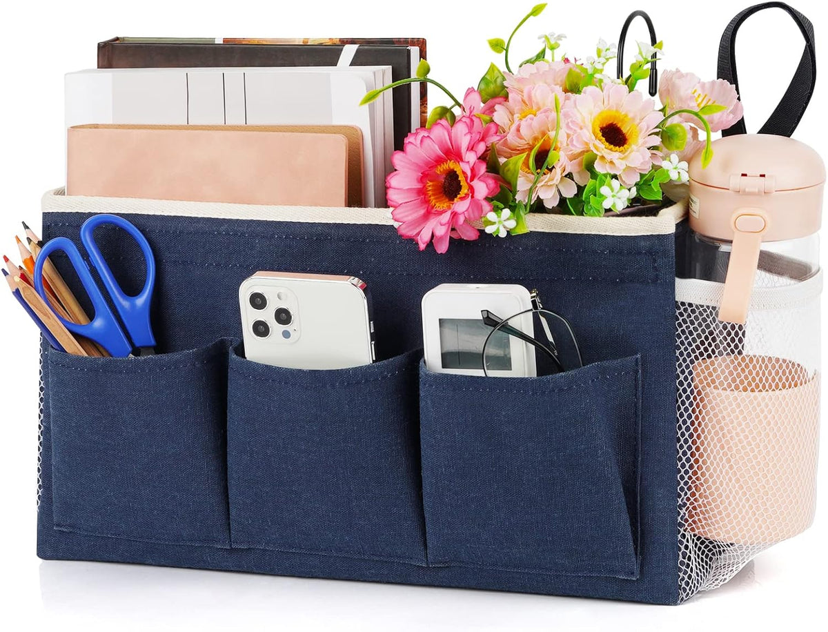 Bedside Caddy, Bedside Storage Bag Hanging Organizer for Bunk Bed