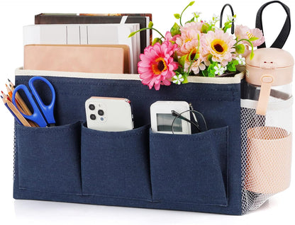 Bedside Caddy, Bedside Storage Bag Hanging Organizer for Bunk Bed